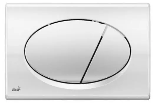 Клавиша смыва для унитаза AlcaPlast M71 хром глянцевый