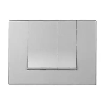 Клавиша смыва для унитаза Berges Wasserhaus Novum S2 (Square) 040042 хром матовый