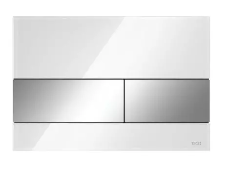 Клавиша смыва для унитаза TECE Square, белая/хром