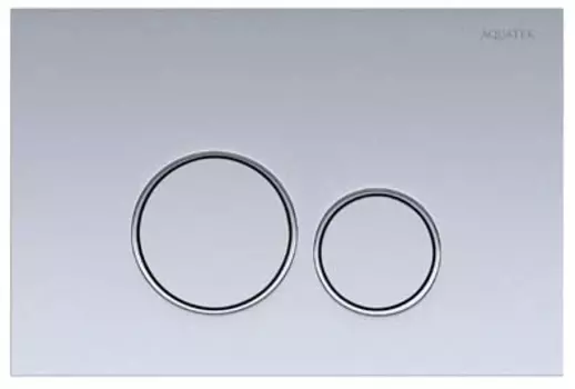 Клавиши смыва Aquatek 005C KDI-0000019 для унитаза, хром матовый