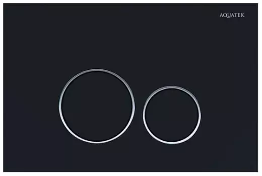 Клавиши смыва Aquatek 005D KDI-0000020 для унитаза, черный матовый