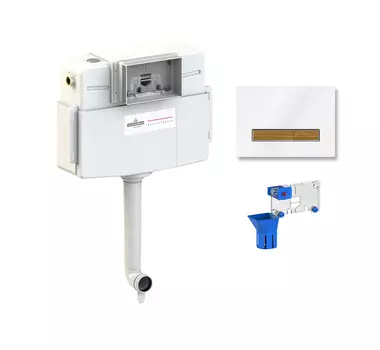 Комплект бачка скрытого монтажа для приставного унитаза 3 в 1 Lavinia Boho Relfix, 77030074