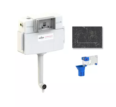 Комплект бачка скрытого монтажа для приставного унитаза 3 в 1 Lavinia Boho Relfix, 77030079