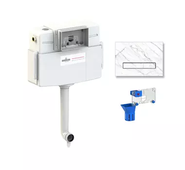 Комплект бачка скрытого монтажа для приставного унитаза 3 в 1 Lavinia Boho Relfix, 77030081