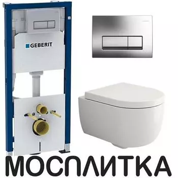 Комплект Bocchi Parma 1417-001-0129 подвесной унитаз + инсталляция Geberit 458.128.21.1