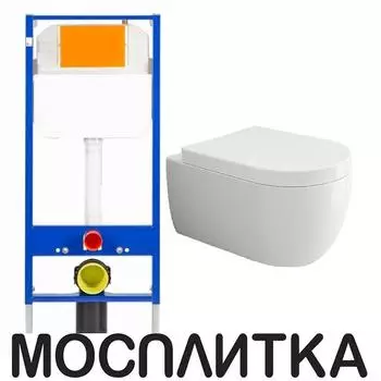 Комплект Bocchi V-Tondo 1416-001-0129 подвесной унитаз + инсталляция Creto Standart 1.0