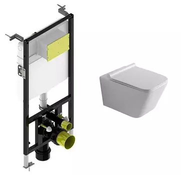 Комплект Creto Logan L2 1002-001-L2W подвесной унитаз + инсталляция Bocchi 8010-1000 (T02-2113)