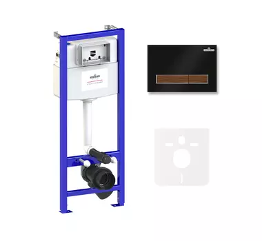 Комплект инсталляции для подвесного унитаза 4 в 1 Lavinia Boho Relfix, 77010017