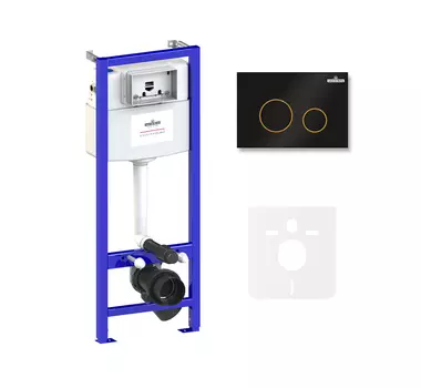 Комплект инсталляции для подвесного унитаза 4 в 1 Lavinia Boho Relfix, 77010024