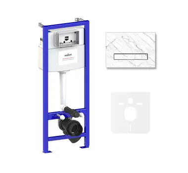 Комплект инсталляции для подвесного унитаза 4 в 1 Lavinia Boho Relfix, 77010028