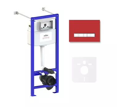 Комплект инсталляции для подвесного унитаза 4 в 1 Lavinia Boho Relfix, 77020026