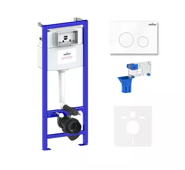 Комплект инсталляции для подвесного унитаза 5 в 1 Lavinia Boho Relfix, 77010034