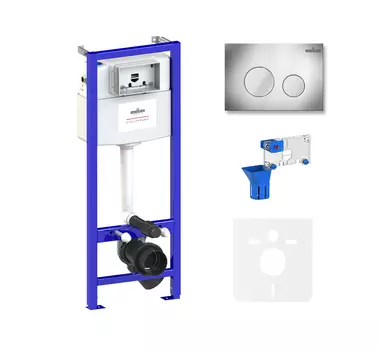 Комплект инсталляции для подвесного унитаза 5 в 1 Lavinia Boho Relfix, 77010035