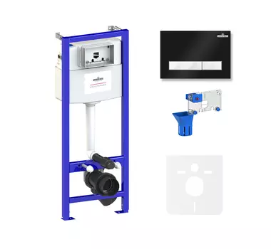 Комплект инсталляции для подвесного унитаза 5 в 1 Lavinia Boho Relfix, 77010045