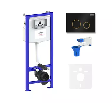 Комплект инсталляции для подвесного унитаза 5 в 1 Lavinia Boho Relfix, 77010053