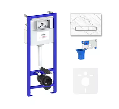 Комплект инсталляции для подвесного унитаза 5 в 1 Lavinia Boho Relfix, 77010057