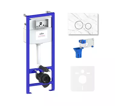 Комплект инсталляции для подвесного унитаза 5 в 1 Lavinia Boho Relfix, 77010058