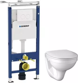 Комплект инсталляции Geberit с подвесным унитазом Kolo Idol 458.122.2U.1