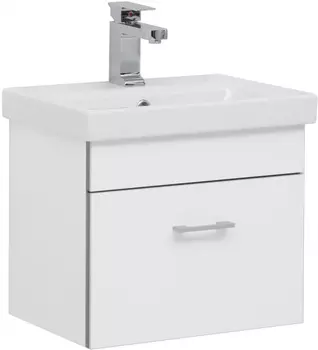 Тумба с раковиной Aquanet Верона 50 Moduo Slim, белый