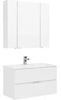 Комплект мебели для ванной Aquanet Алвита 90 белый
