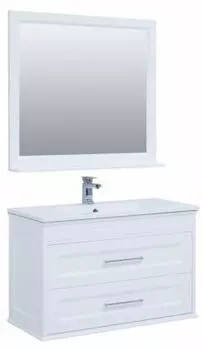 Комплект мебели для ванной Aquanet Бостон М 100 белый