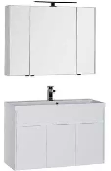 Комплект мебели для ванной Aquanet Латина 100 белый