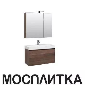 Комплект мебели для ванной Aquanet Нью-Йорк 100 орех