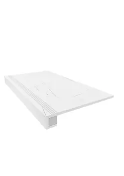 Комплект (Ступень VS01 (33x120) непол. (прямоугол. бортик)+ Подступенок (14,5x120))