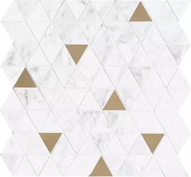 Мозаика Allmarble Wall Altissimo Sat.Mosaico Tria 40х43