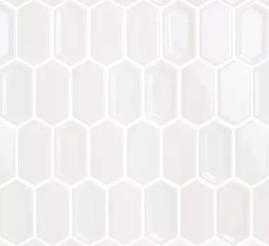 Мозаика Crayon White glos 38x76x8