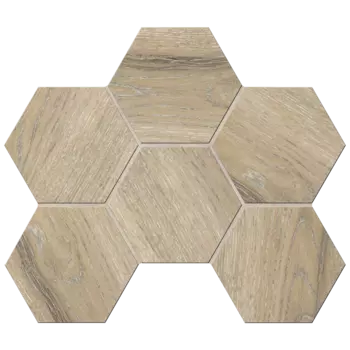 Мозаика DA02 Hexagon 25x28,5 непол. 10 мм