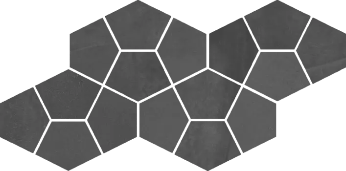Мозаика Континуум Петрол Призм 20,5х41,3