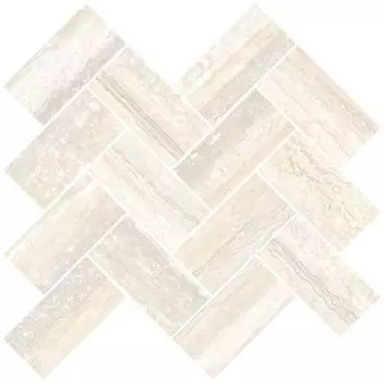 Мозаика Travertini Шеврон Кремовый (5х10) 31,5х28