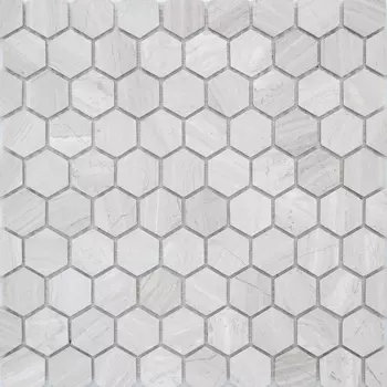 Мозаика Travertino silver MAT hex 18x30x6