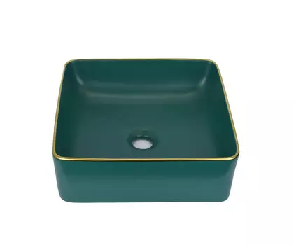 Накладная раковина Bronze de Luxe зеленая 1063