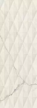 Плитка Allmarble Wall Statuario Struttura Pave Lux 3D 40х120