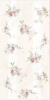 Плитка Amelie мелкая роза на полоске 29,7х60
