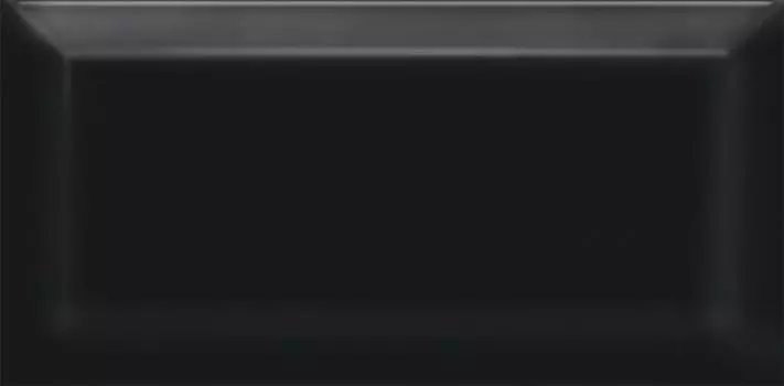 Плитка Бланше чёрный грань 9,9х20