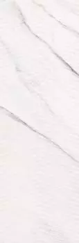 Плитка Carrara Chic рельеф шеврон белый 29х89