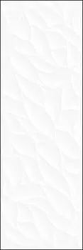 Плитка Glory рельеф белый 25х75
