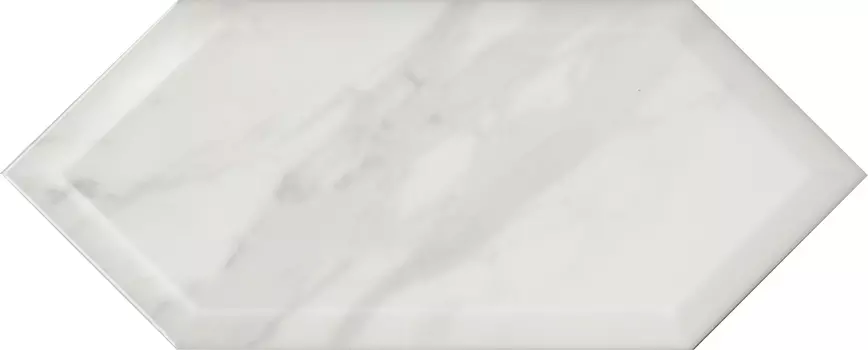 Плитка Келуш грань белый 14х34