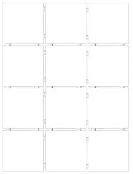 Плитка Конфетти белый 30х40 (9,9х9,9)