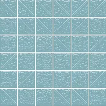 Плитка Ла-Виллет бирюзовый темный 30,1х30,1