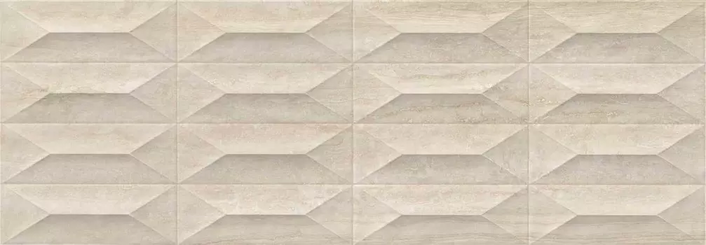 Плитка Marbleplay Travertino Struttura Gem 3D Rett. 30х90