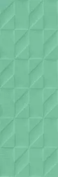 Плитка Outfit Turquoise Struttura Tetris 3D 25x76