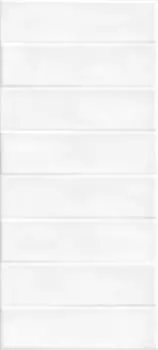 Плитка Pudra кирпич рельеф белый 20х44