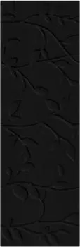 Плитка Winter Vine рельеф черный 29x89