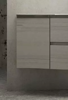 Подвесная тумба Cezares Vague 54849/54848 34 см, цвет rovere sbiancato