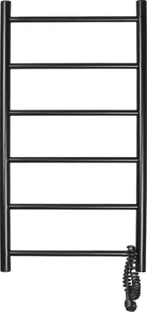 Полотенцесушитель электрический Domoterm Аврора DMT 109-6 40x80 ЧРН EKR, черный матовый