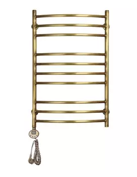 Полотенцесушитель электрический Domoterm Калипсо П10 500х800 АБР EL, античная бронза